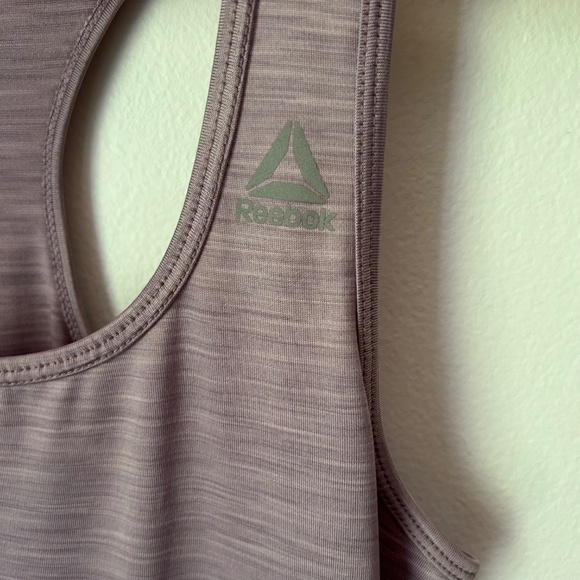 Reebok Racer Back Workout Tank Heathered Mauve -XS - Picture 5 of 8